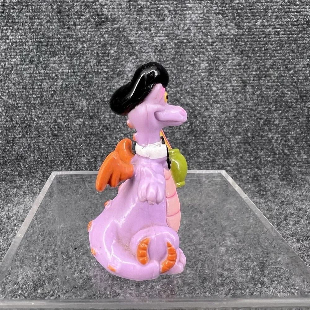 1982 Vintage Walt Disney Epcot FIGMENT Purple Dragon Rainbow Figure PVC 2 1/2